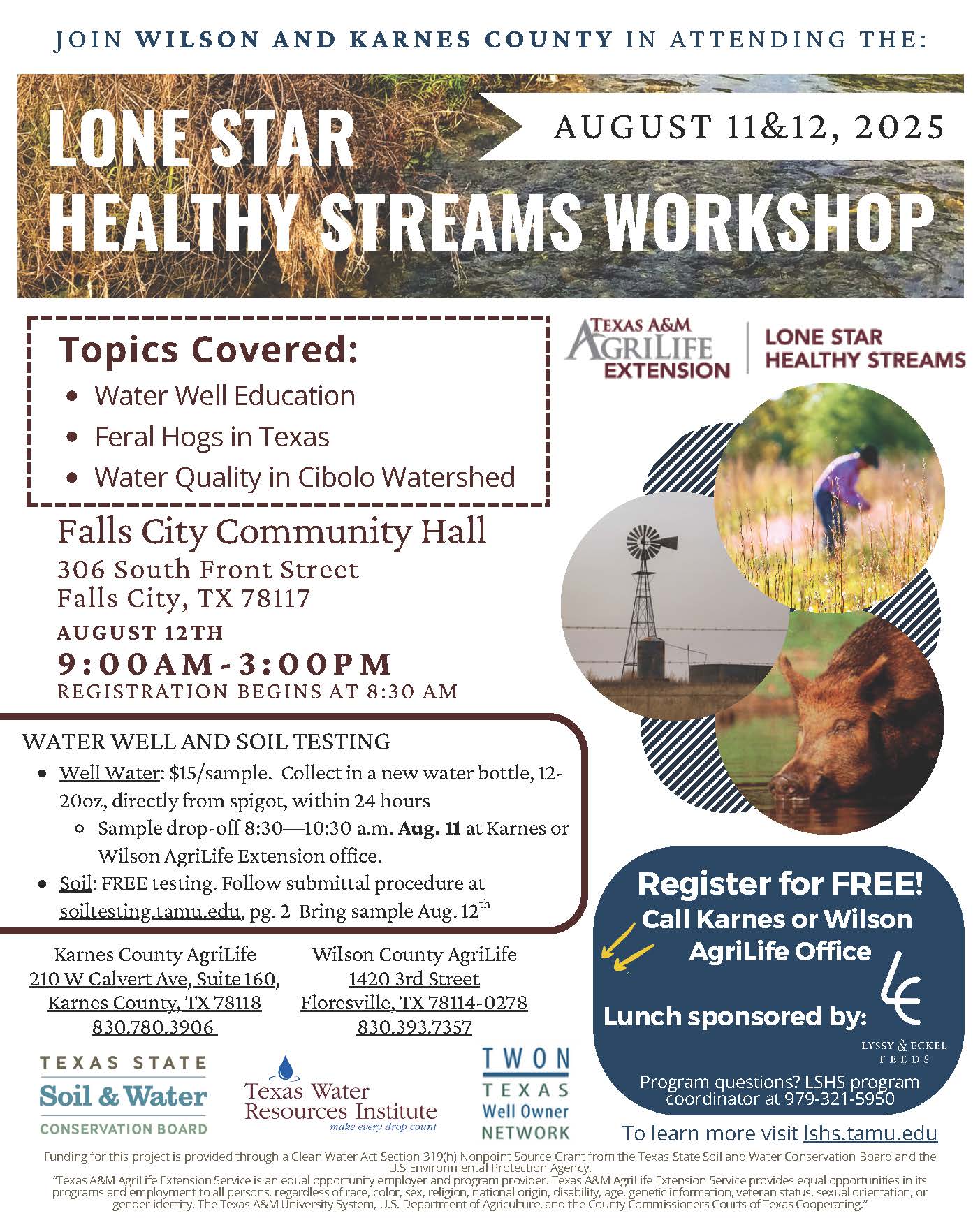 Karnes Wilson County Texas Healthy Streams Workshop