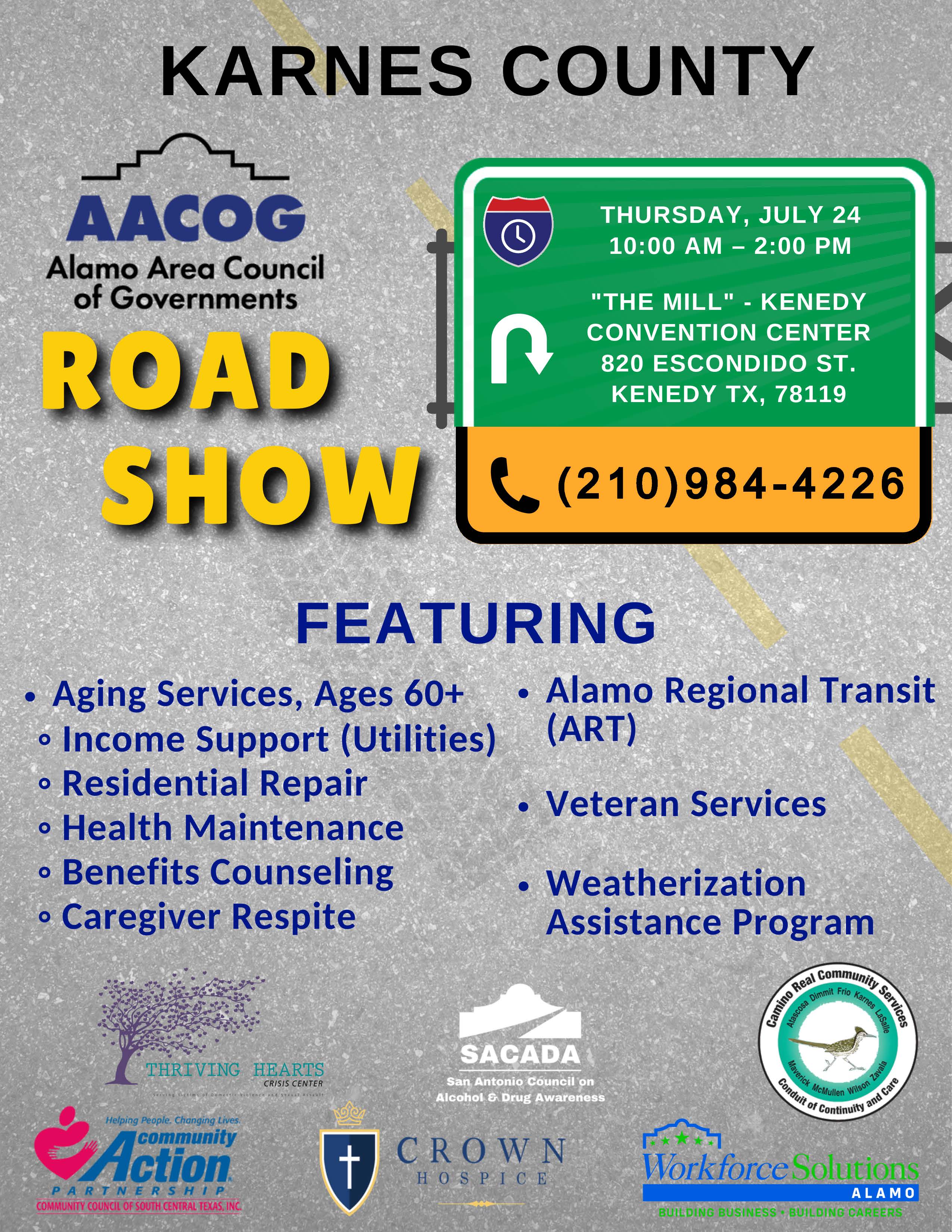 Karnes County AACOG Roadshow Flyer